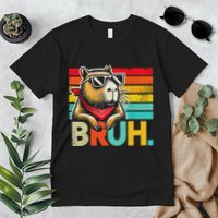 Capybara Bruh Funny Graphic Funny Capybara Premium T-Shirt