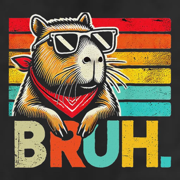 Capybara Bruh Funny Graphic Funny Capybara 25L Jumbo Tote