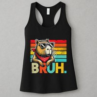 Capybara Bruh Funny Graphic Funny Capybara Womens Tank Top