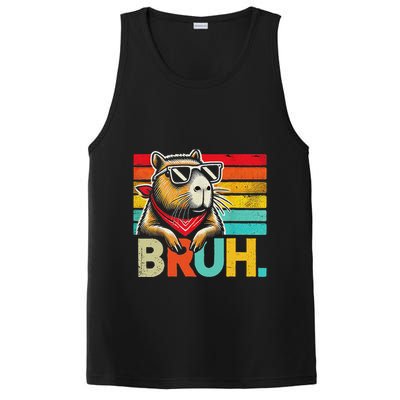 Capybara Bruh Funny Graphic Funny Capybara PosiCharge Competitor Tank