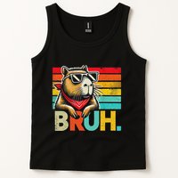 Capybara Bruh Funny Graphic Funny Capybara Tank Top