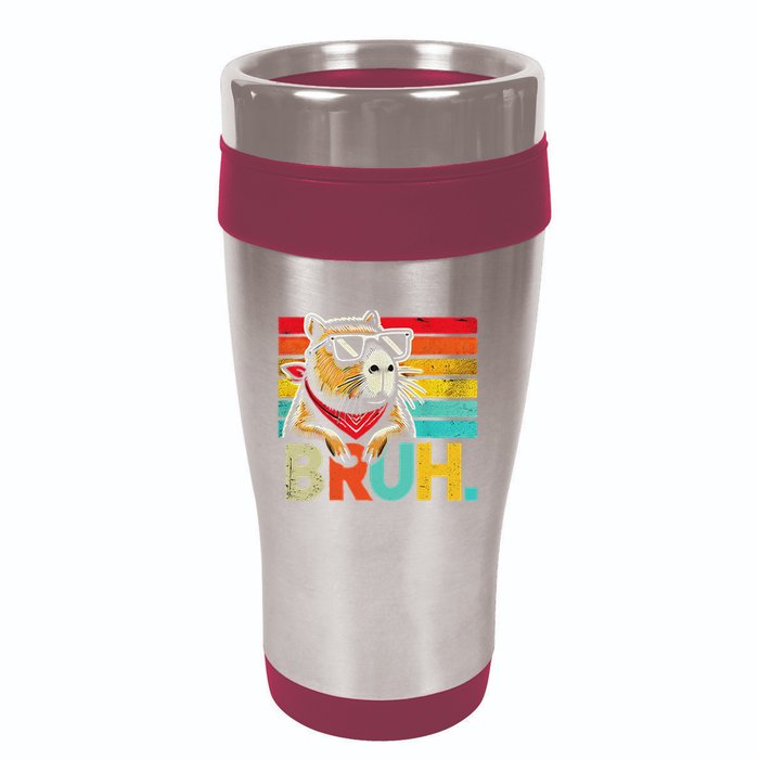 Capybara Bruh Funny Graphic Funny Capybara 16oz Travel Tumbler