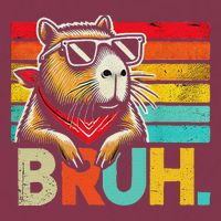 Capybara Bruh Funny Graphic Funny Capybara 16oz Travel Tumbler