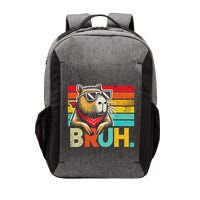 Capybara Bruh Funny Graphic Funny Capybara Vector Backpack