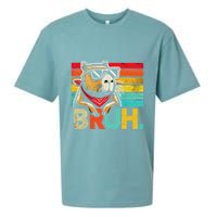 Capybara Bruh Funny Graphic Funny Capybara Sueded Cloud Jersey T-Shirt