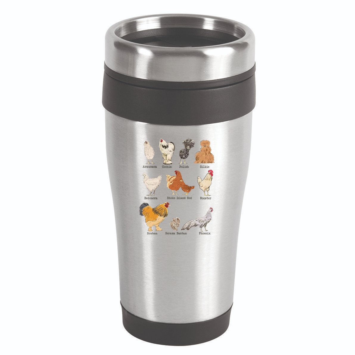 Chicken Breeds Farm Animals Day Support Local Farmer 16oz Travel Tumbler