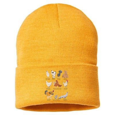 Chicken Breeds Farm Animals Day Support Local Farmer Sustainable Knit Beanie