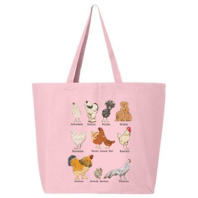 Chicken Breeds Farm Animals Day Support Local Farmer 25L Jumbo Tote