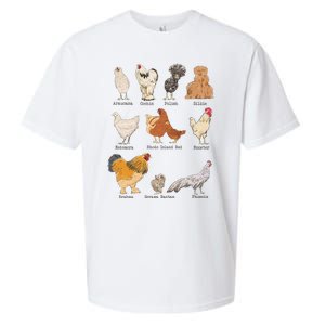 Chicken Breeds Farm Animals Day Support Local Farmer Sueded Cloud Jersey T-Shirt