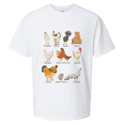 Chicken Breeds Farm Animals Day Support Local Farmer Sueded Cloud Jersey T-Shirt