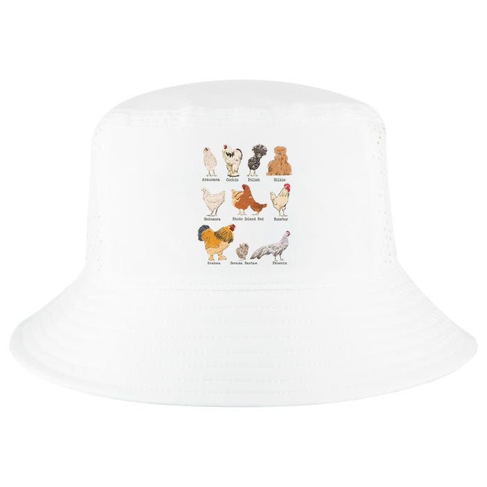 Chicken Breeds Farm Animals Day Support Local Farmer Cool Comfort Performance Bucket Hat