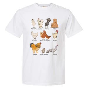 Chicken Breeds Farm Animals Day Support Local Farmer Garment-Dyed Heavyweight T-Shirt