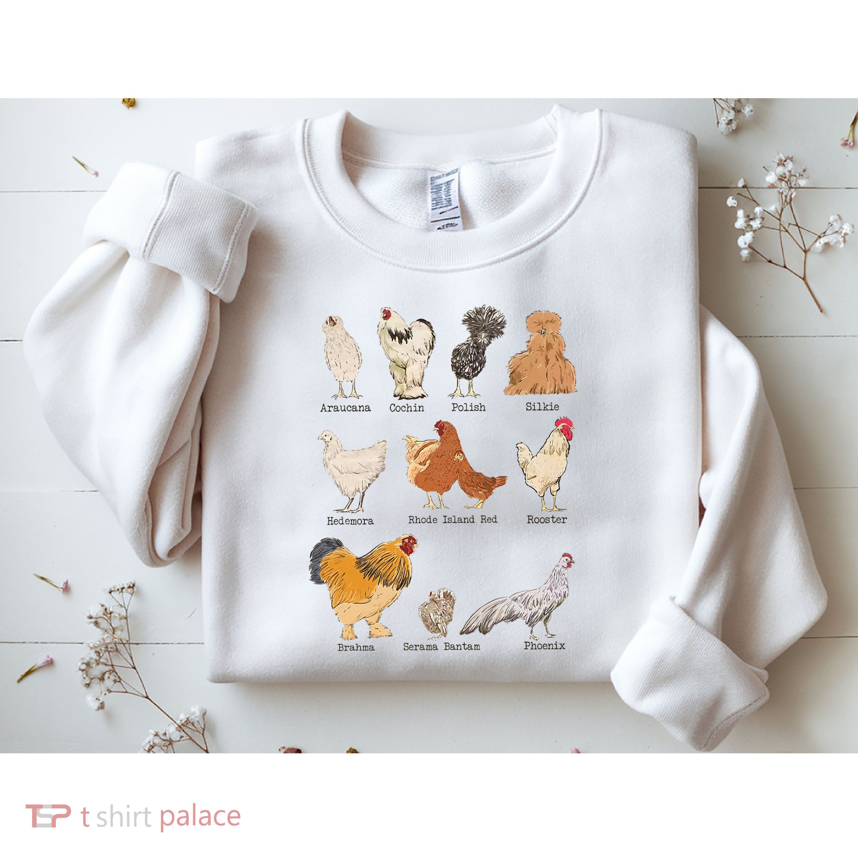 Chicken Breeds Farm Animals Day Support Local Farmer Sweatshirt