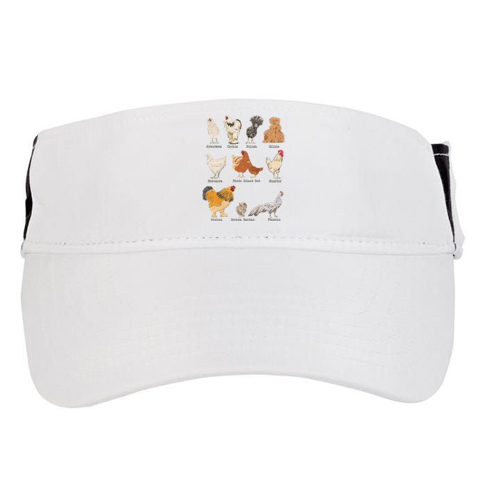Chicken Breeds Farm Animals Day Support Local Farmer Adult Drive Performance Visor