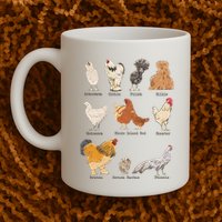 Chicken Breeds Farm Animals Day Support Local Farmer Mug