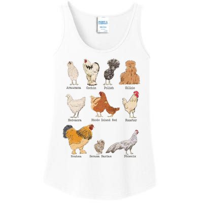 Chicken Breeds Farm Animals Day Support Local Farmer Ladies Essential Tank