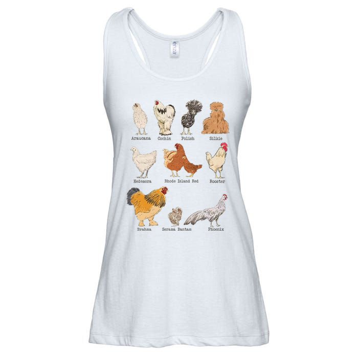 Chicken Breeds Farm Animals Day Support Local Farmer Ladies Essential Flowy Tank