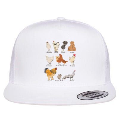 Chicken Breeds Farm Animals Day Support Local Farmer Flatbill Hat