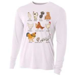 Chicken Breeds Farm Animals Day Support Local Farmer Cooling Performance Long Sleeve Crew