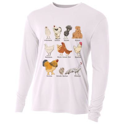 Chicken Breeds Farm Animals Day Support Local Farmer Cooling Performance Long Sleeve Crew