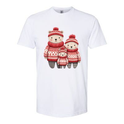 Christmas Bear Family Matching Outfit Softstyle® CVC T-Shirt