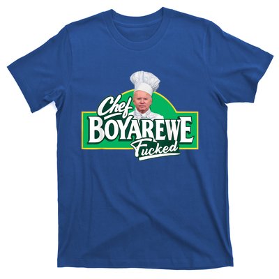 Chef BoyAreWe Fucked Funny Chef Biden Trump 2024 T-Shirt