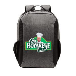 Chef BoyAreWe Fucked Funny Chef Biden Trump 2024 Vector Backpack