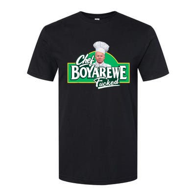 Chef BoyAreWe Fucked Funny Chef Biden Trump 2024 Softstyle® CVC T-Shirt