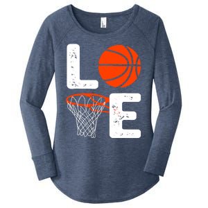 Cool Basketball For  Wo Love Coach Player Team Sports Women's Perfect Tri Tunic Long Sleeve Shirt