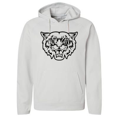 Cool Bobcat For Bobcats Sunglasses Performance Fleece Hoodie