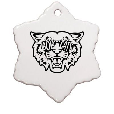 Cool Bobcat For Bobcats Sunglasses Ceramic Star Ornament