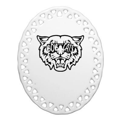 Cool Bobcat For Bobcats Sunglasses Ceramic Oval Ornament