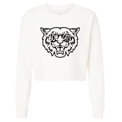 Cool Bobcat For Bobcats Sunglasses Cropped Pullover Crew