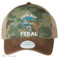 Cute But Feral Raccoon In Sunglasses Legacy Tie Dye Trucker Hat