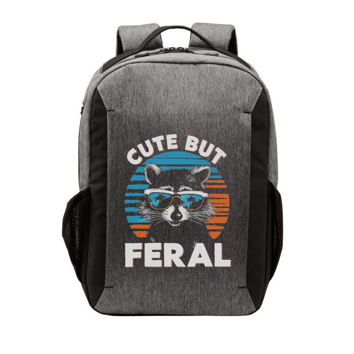 Cute But Feral Raccoon In Sunglasses Vector Backpack