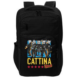 Cattina Band Funny Music Cats Impact Tech Backpack