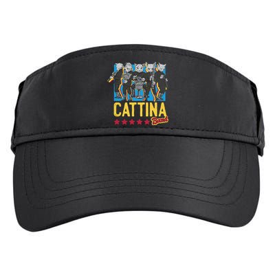 Cattina Band Funny Music Cats Adult Drive Performance Visor