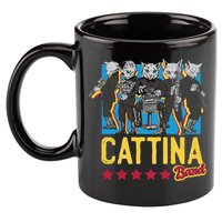 Cattina Band Funny Music Cats 11oz C Handle Ceramic Mug