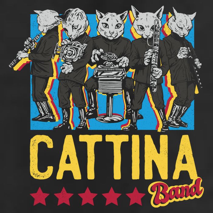 Cattina Band Funny Music Cats 11oz C Handle Ceramic Mug