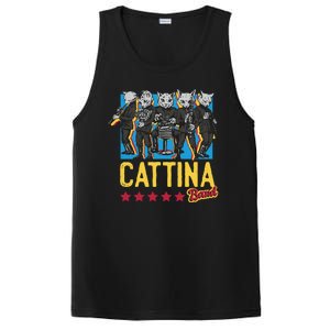 Cattina Band Funny Music Cats PosiCharge Competitor Tank