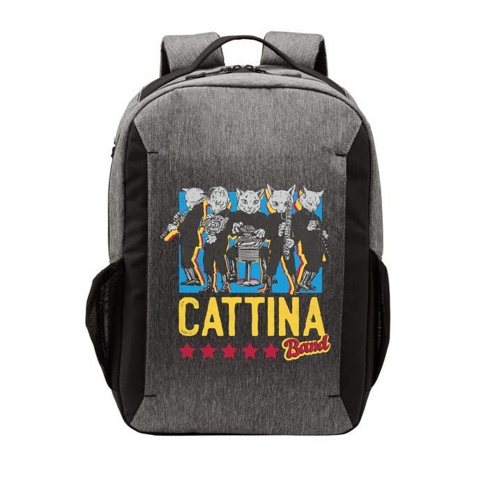 Cattina Band Funny Music Cats Vector Backpack
