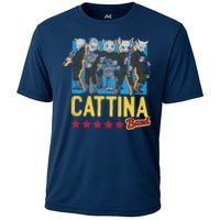 Cattina Band Funny Music Cats Cooling Performance Crew T-Shirt