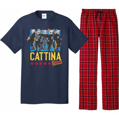 Cattina Band Funny Music Cats Pajama Set