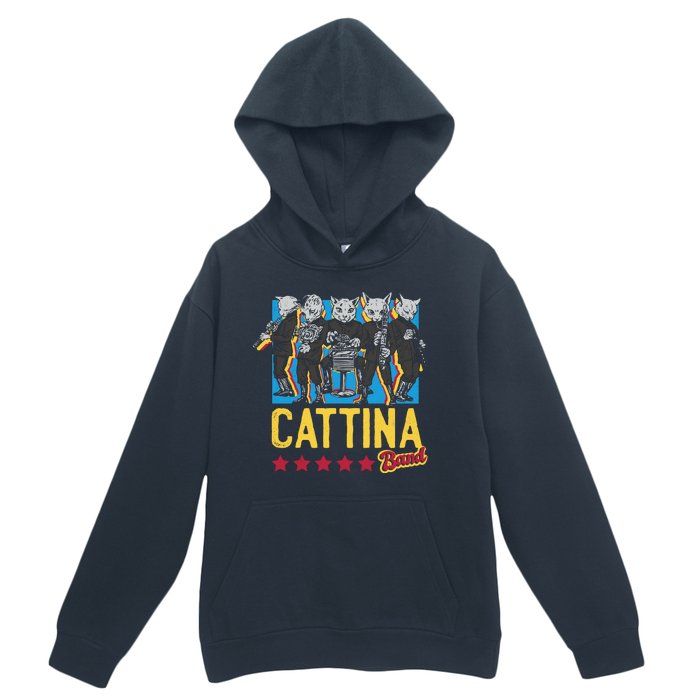 Cattina Band Funny Music Cats Urban Pullover Hoodie