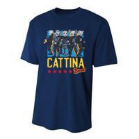 Cattina Band Funny Music Cats Performance Sprint T-Shirt