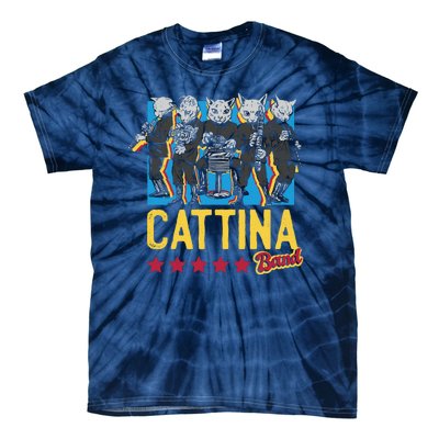 Cattina Band Funny Music Cats Tie-Dye T-Shirt