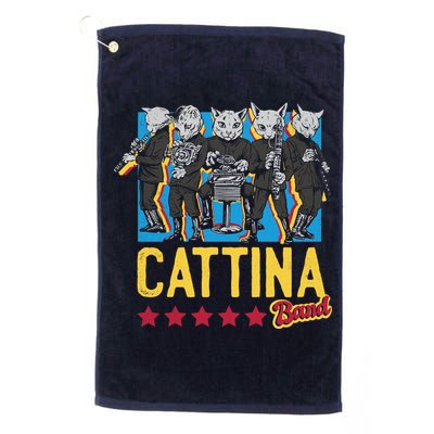 Cattina Band Funny Music Cats Golf Towel