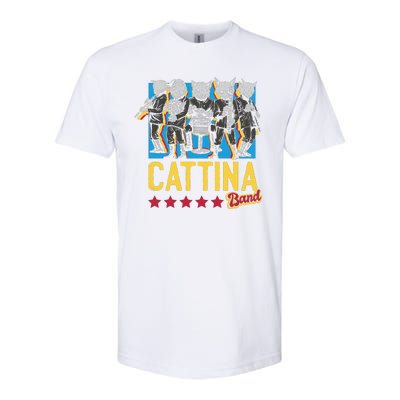 Cattina Band Funny Music Cats Softstyle CVC T-Shirt