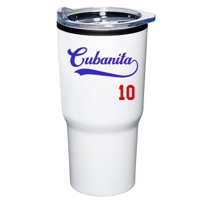 Cubanita Baseball Flag Souvenir Cubana Cuba Women Girl Tumbler