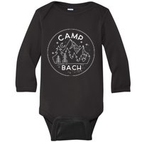 Camp Bach Funny Camping Lover Baby Long Sleeve Bodysuit